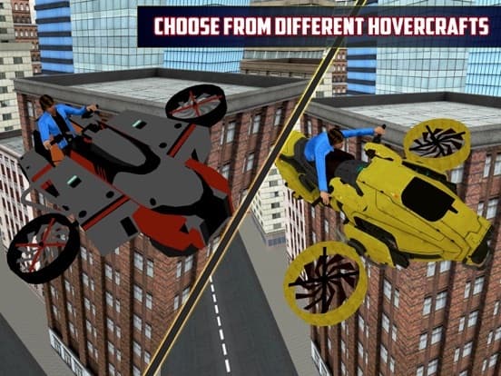 Hovercraft Flying Bike 3D