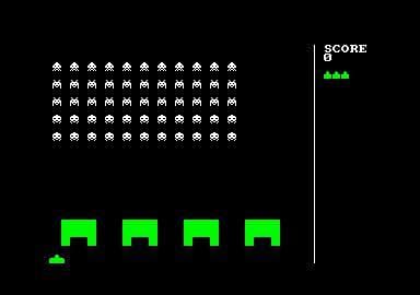 Space Invaders (Amstrad CPC) by Copper France screenshot 2