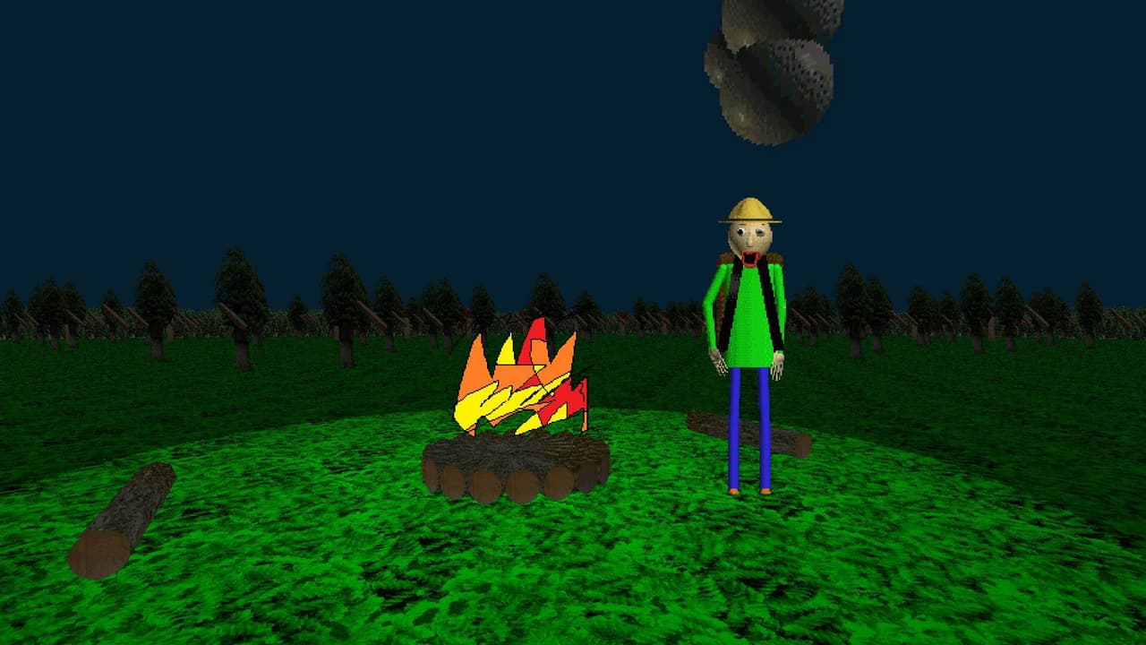 Baldis Basics - Field Trip demo: Camping REMASTERED.