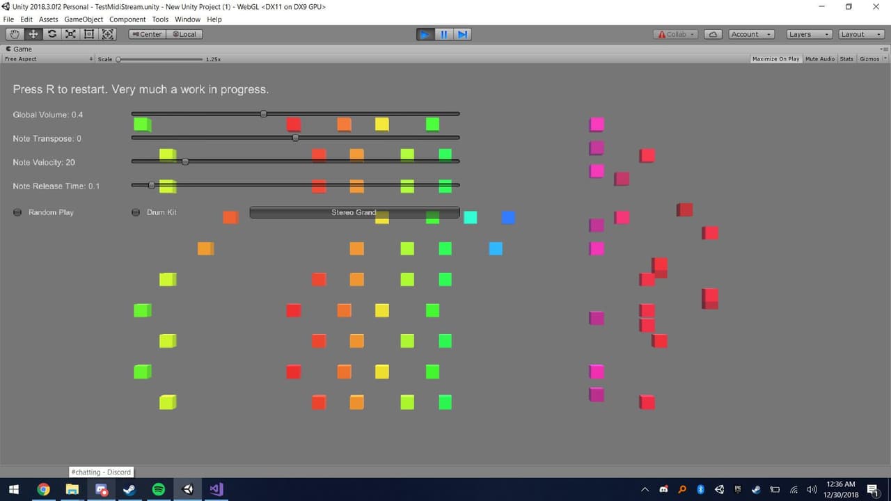 Unity Procedural Music Generator