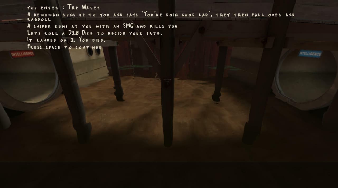 Bridged Mayhem "Text Based TF2" screenshot 2