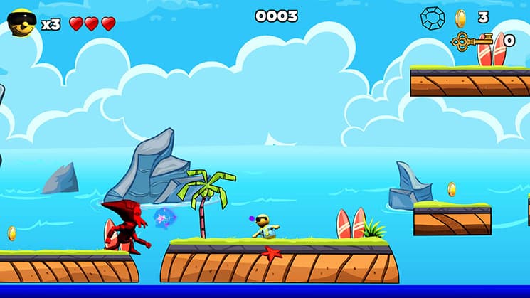 Surfin Sam - Attack of the Aqualites screenshot 3