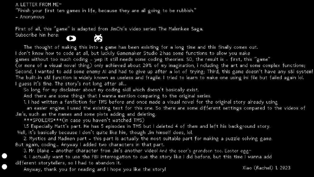 Moy Malenkee | Fanmade game/visual novel