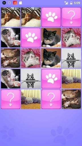 CUTE CATS Memory matching Game screenshot 3