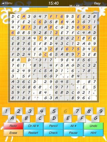 ⊲Sudoku 16x16 screenshot 4