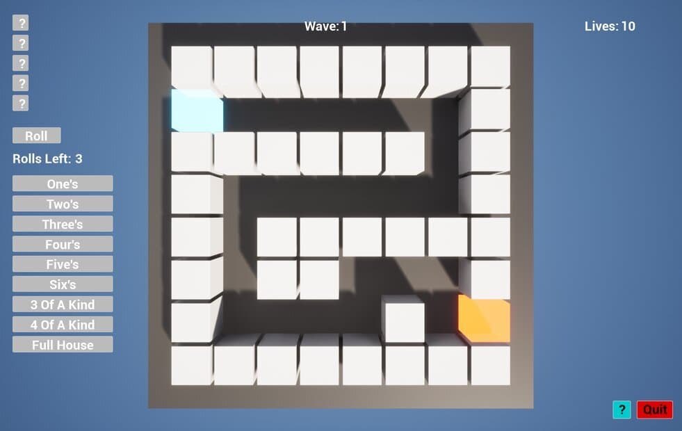 Yahtzee Tower Defence screenshot 2