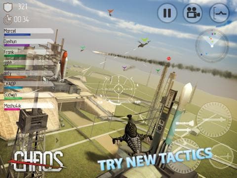 CHAOS Combat Copters -‐ #1 Multiplayer Helicopter Simulator 3D screenshot 3
