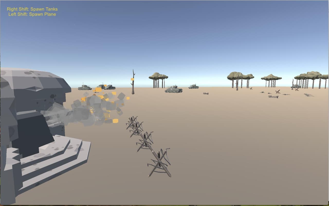 Simple InterceptMissile&TurretBehaviour Demo screenshot 4