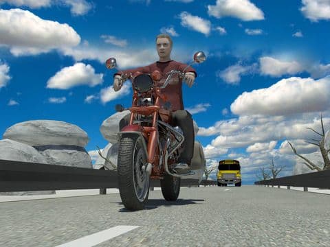 Moto Racer 3d With Traffic screenshot 4