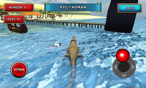Crocodile Simulator Beach Hunt screenshot 4