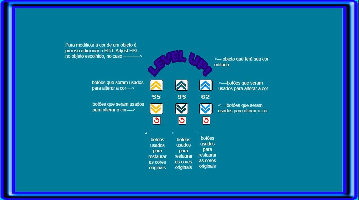 Connstruct 2 sistema de alteração de cor de objeto com botões screenshot 3