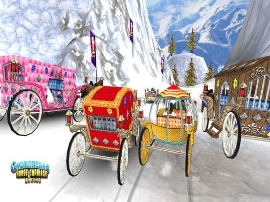 Cinderella Horse Cart Racing screenshot 4