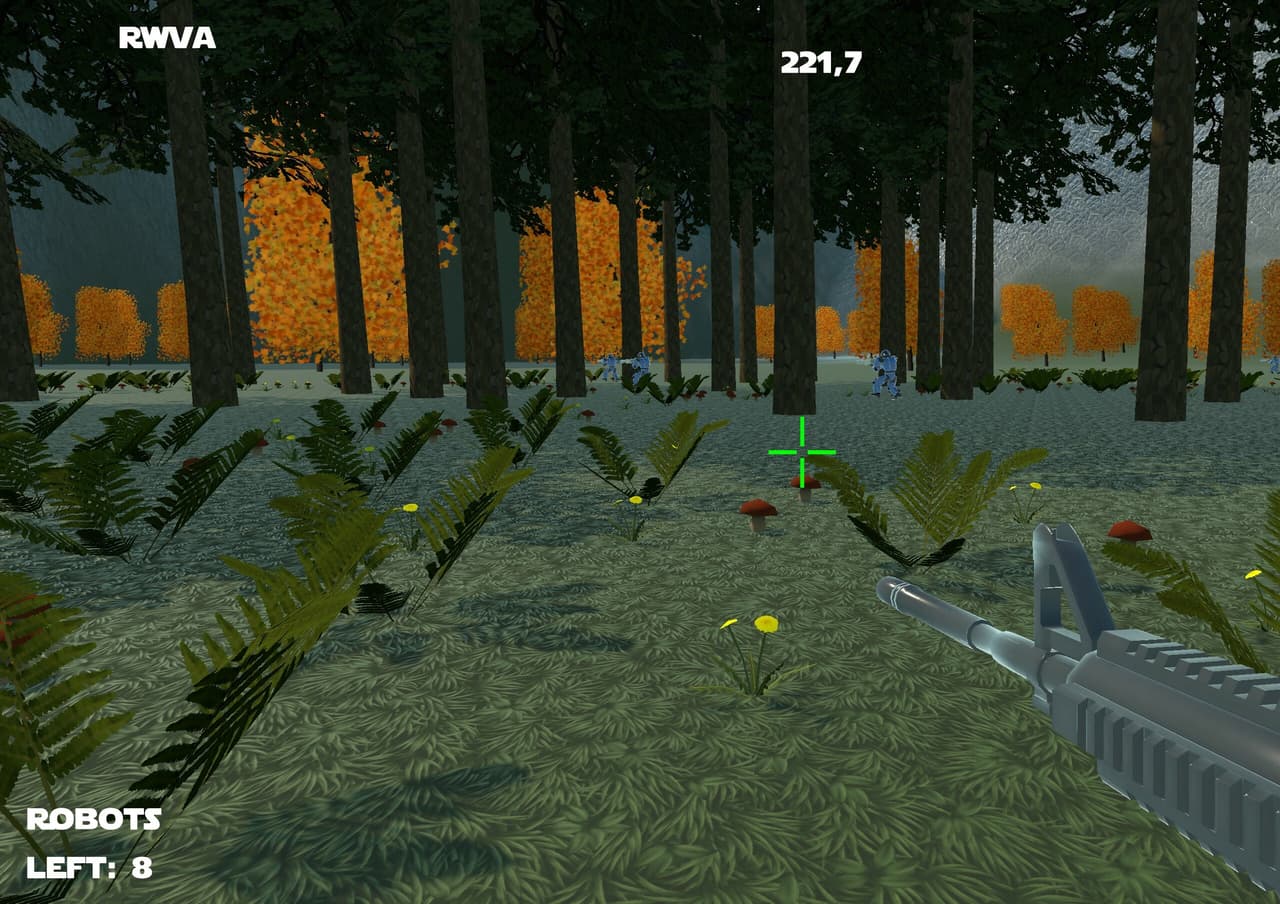 kill robots island game