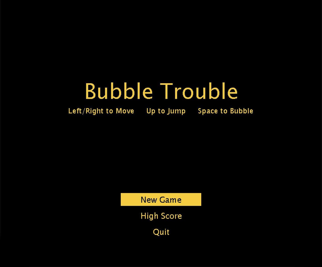 Bubble Trouble (Processing 3)