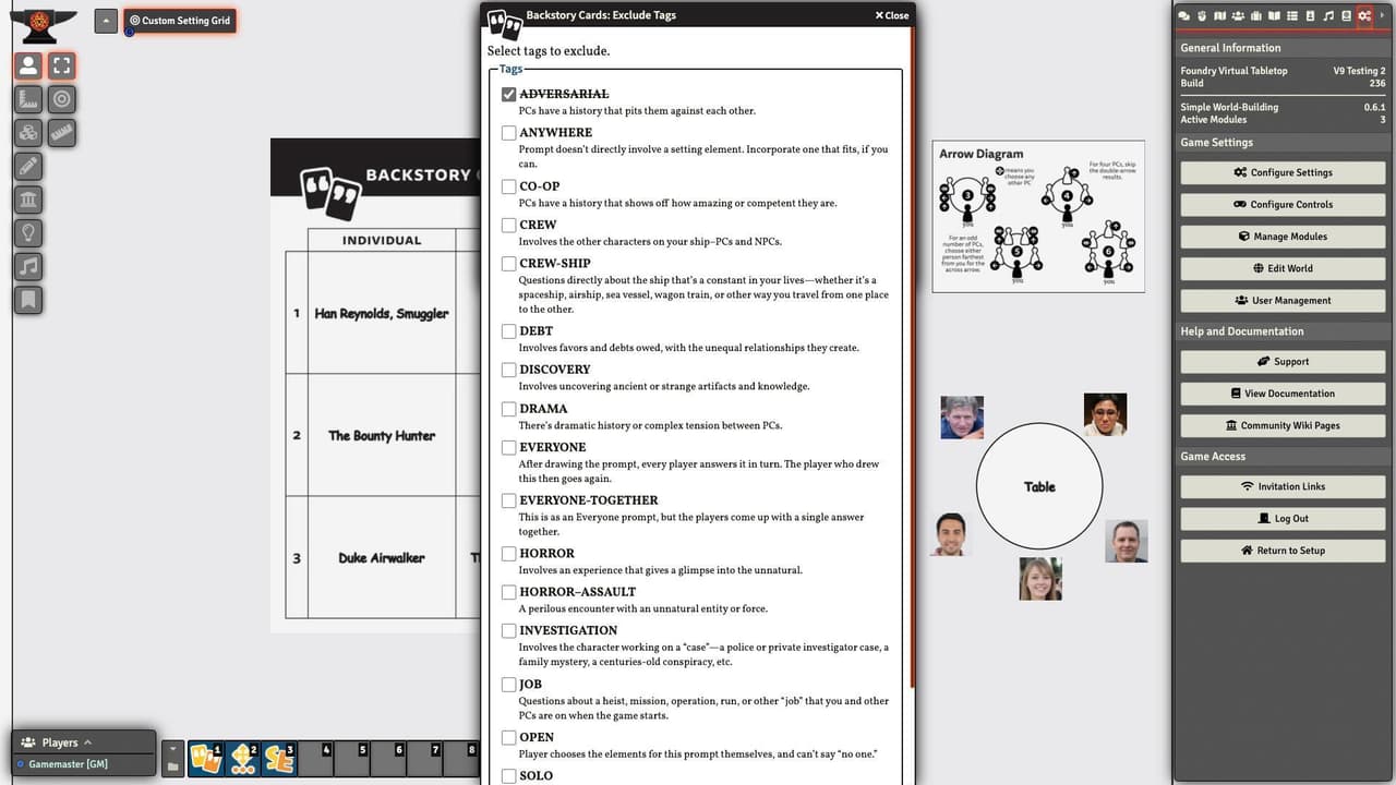Backstory Cards: Expansion Pack #1 for Foundry VTT screenshot 4