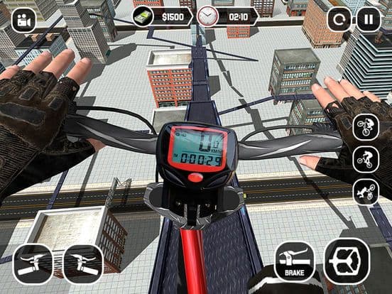 Rooftop bicycle simulator 2019