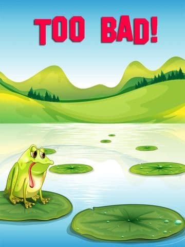 Jumpy Frog - Dont Step Into Water!