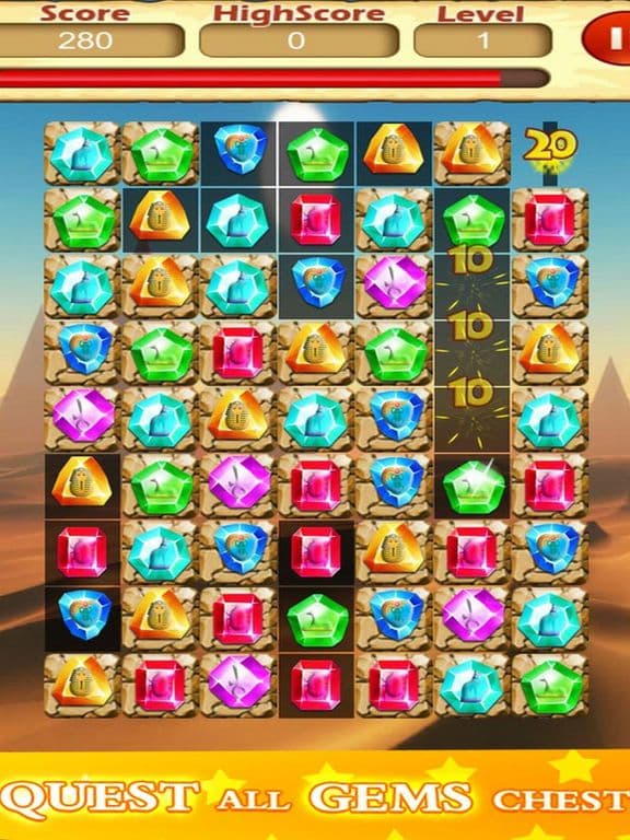 Treasure Jewels: Match 3 Legen screenshot 2