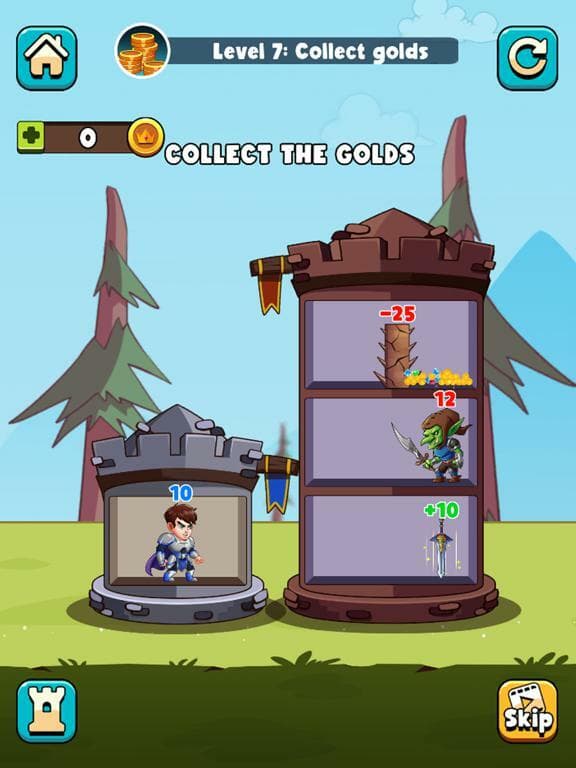 Hero Tower War - Math Puzzle screenshot 2