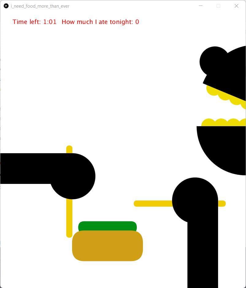 I need food more than ever