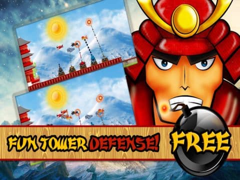 Samurai Clans Clash – Defend The Tower In This Awesome Strategy Shooting Game FREE screenshot 2