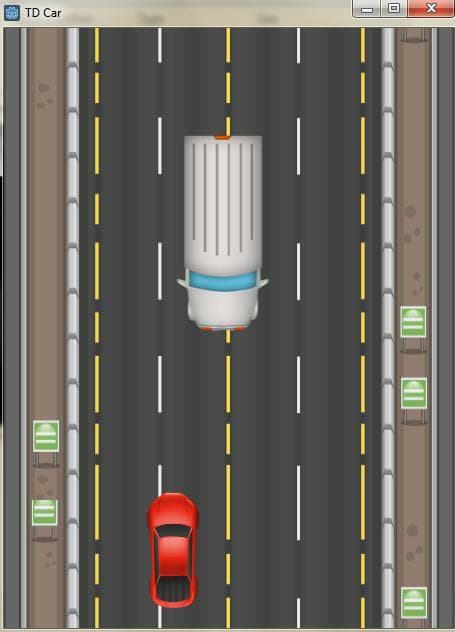Top-down car game