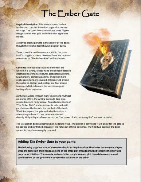 Items of Adventure - The Ember Gate