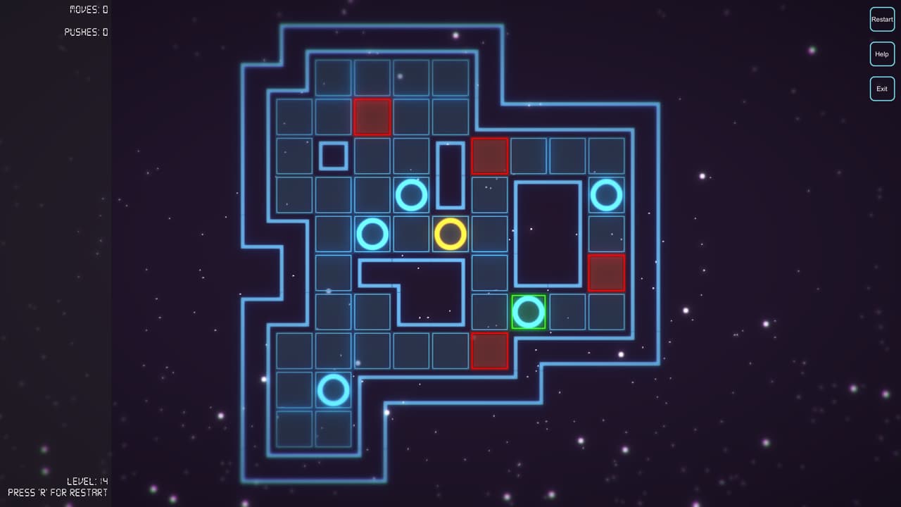 Glowing Sokoban screenshot 4