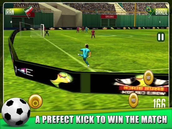 Perfect Kick Real Soccer Games Pro screenshot 3