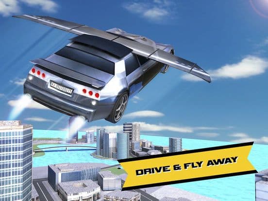 Car Racing Real Flying Game screenshot 4