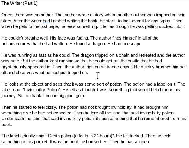 The Writer (Part 1)