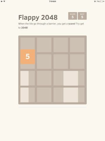 Flappy 2048 - the Tile is Flying like a Bird screenshot 3