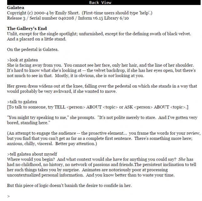Galatea screenshot 4
