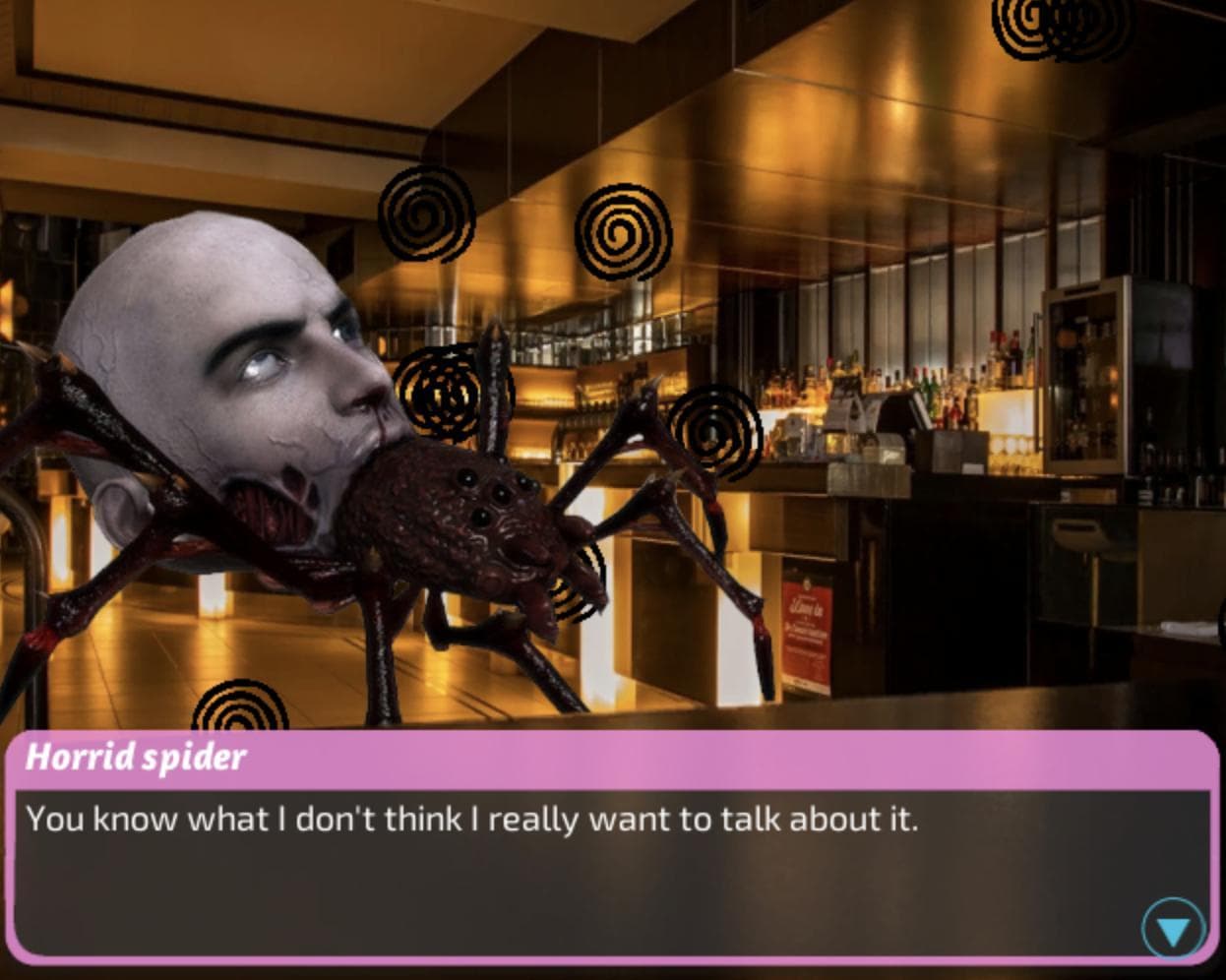 A Horrible Evil Spider Head Love Story screenshot 2