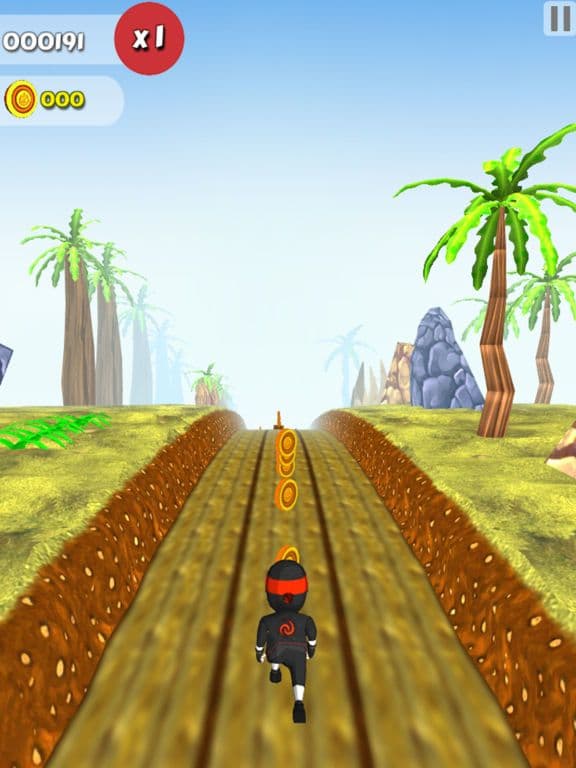 Clumsy Kid Ninja Runner: Sky Surfer Real Challenge Game screenshot 4