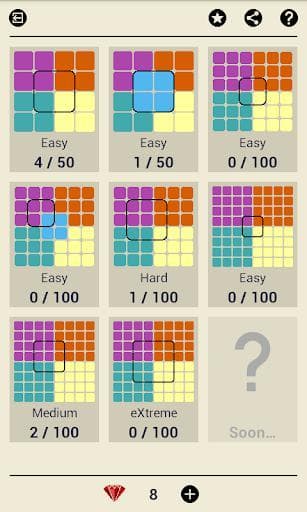 Ruby Square: logical puzzle game (700 levels) screenshot 4