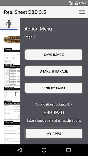 Real Sheet: D&D 3.5 + Dices screenshot 5