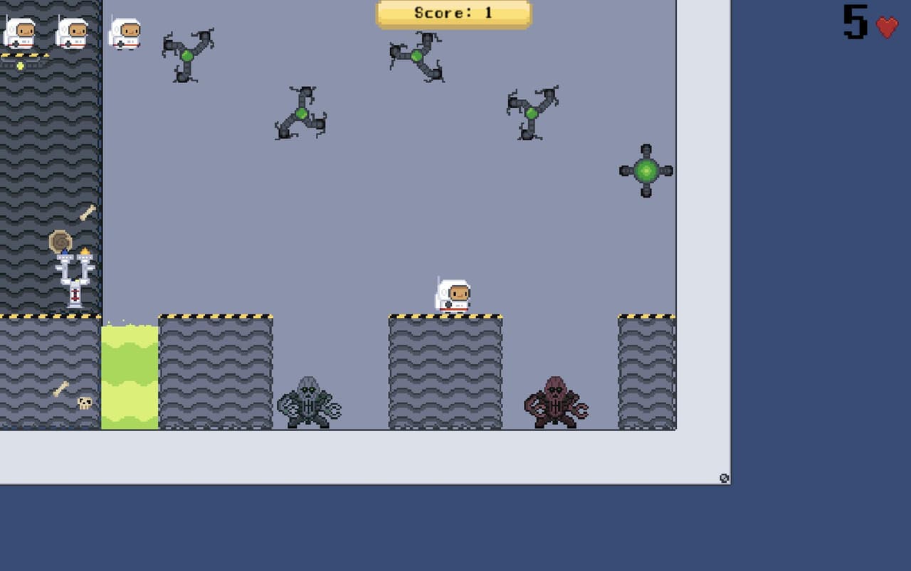 2DPlatformerTutorial (SPARTYSWORSTSOLDIERpeters) screenshot 5