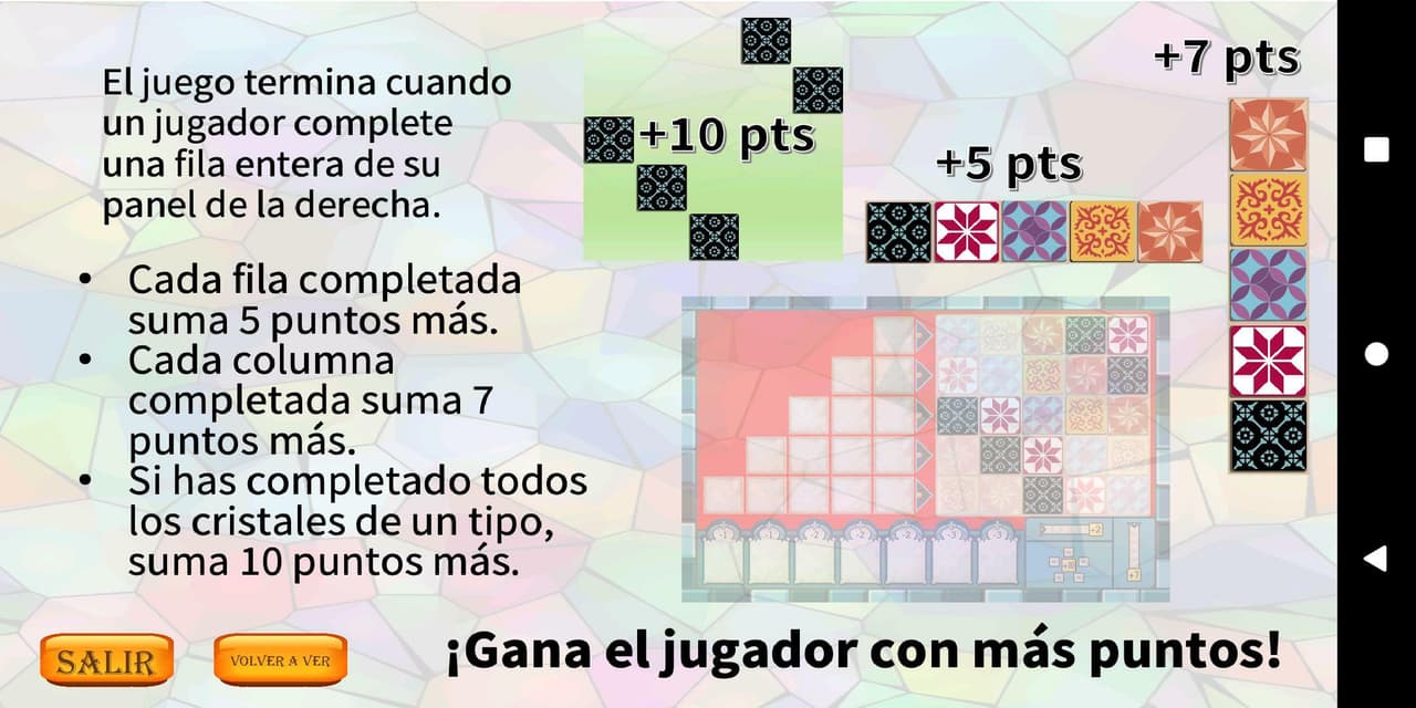 Cristales Juego de Mesa screenshot 4