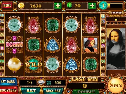 Slot - Diamonds of DaVinci Code HD screenshot 2
