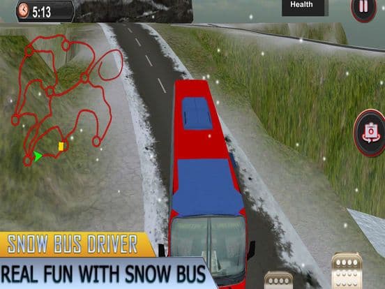 Bus Drive Snow Simulator screenshot 3