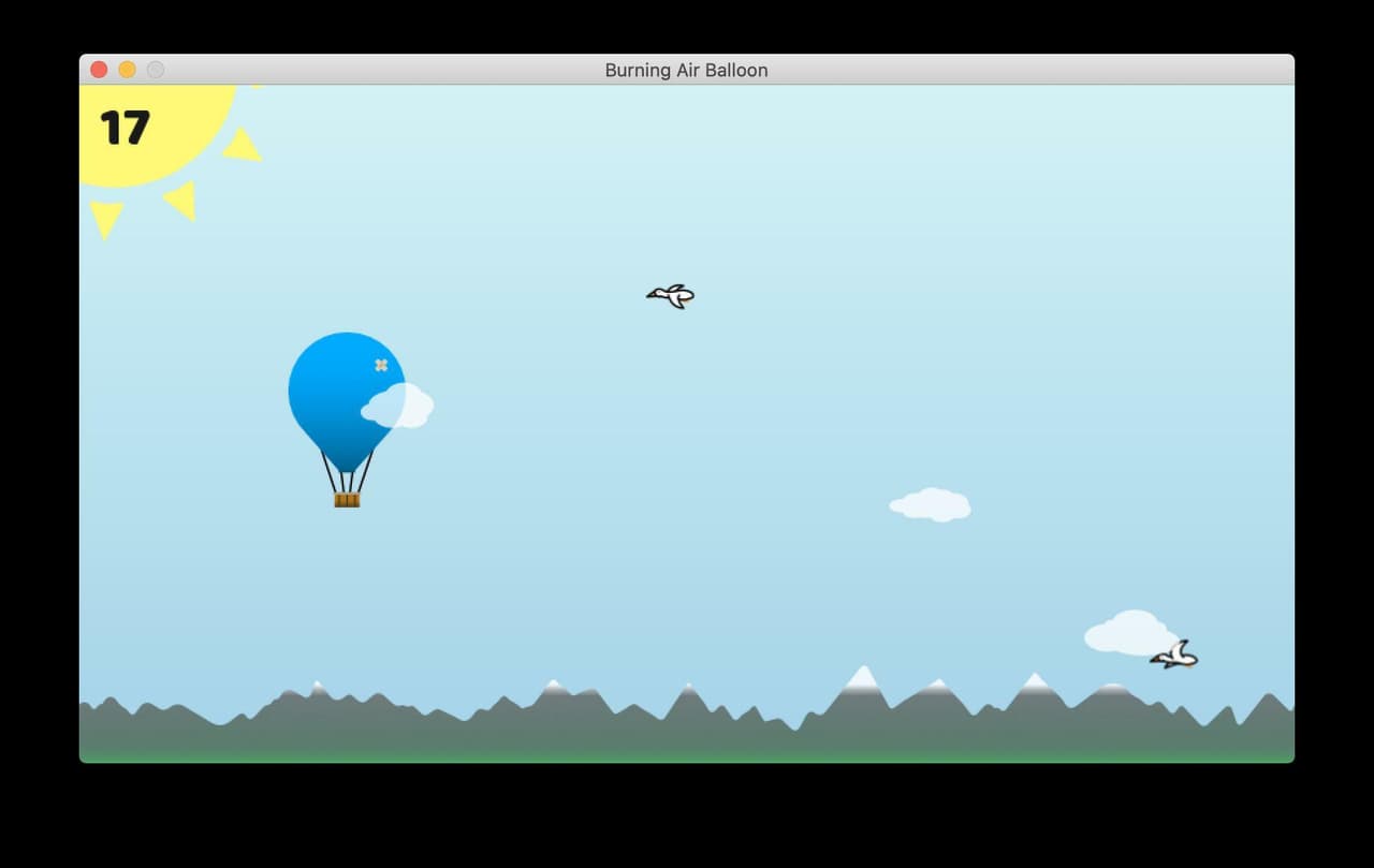 Burning Air Balloon screenshot 2