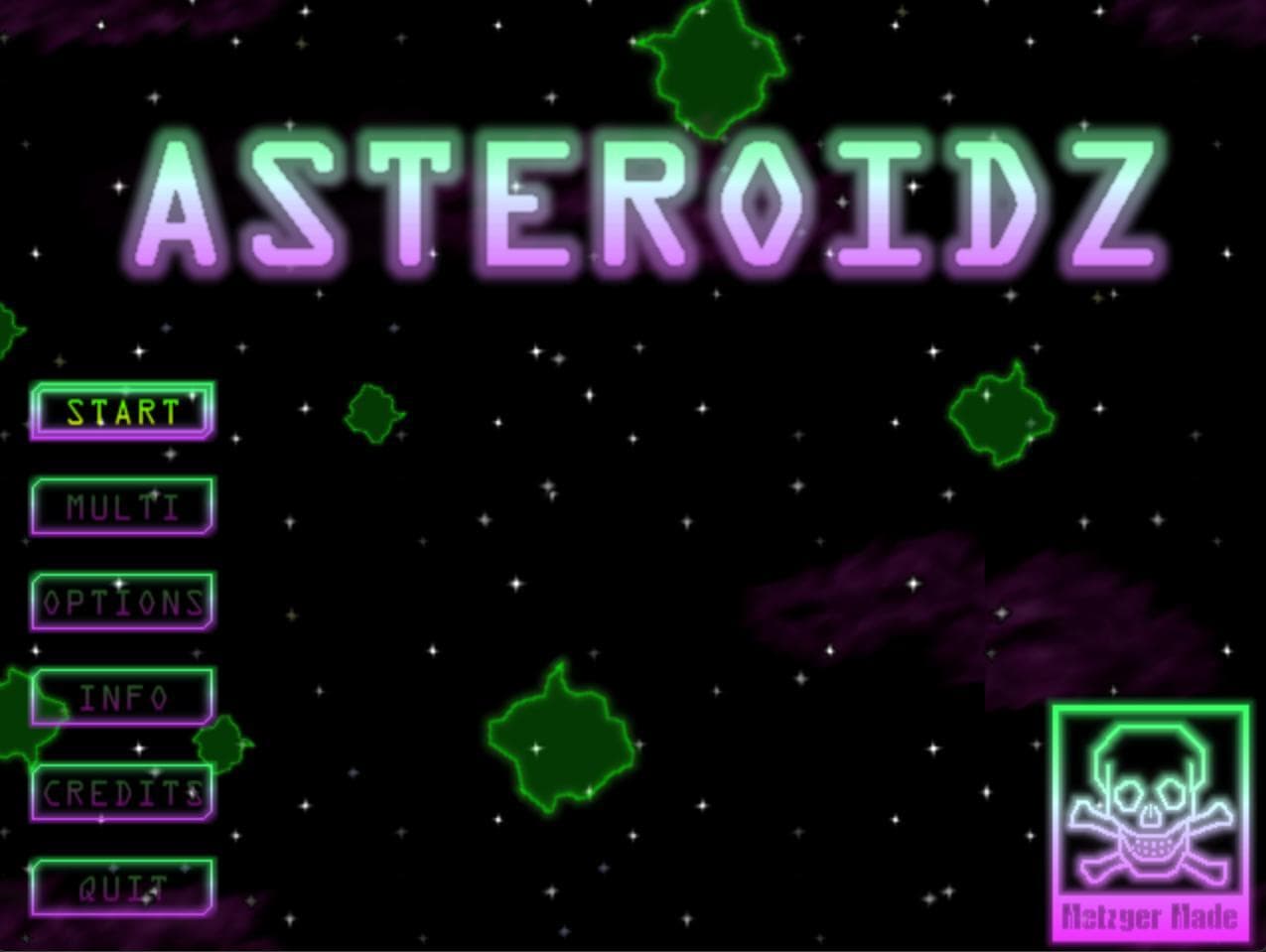 Asteroidz (MetzgerMade) screenshot 2