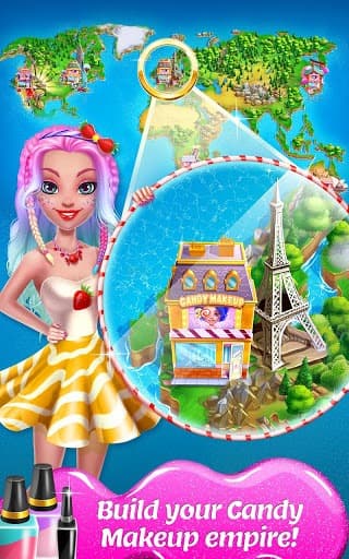 Candy Makeup Beauty Game - Sweet Salon Makeover screenshot 5