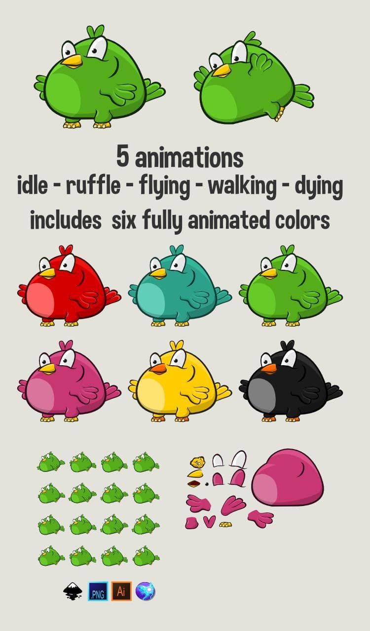 Cartoon bird 2