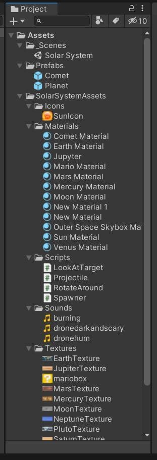 Solar System (Coursera coursework) screenshot 2
