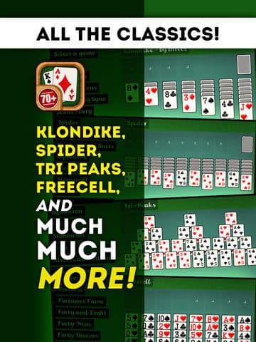 70+ Solitaire Free for iPad HD Card Games screenshot 3