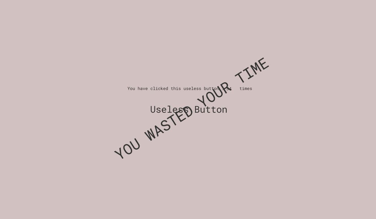 Useless Button
