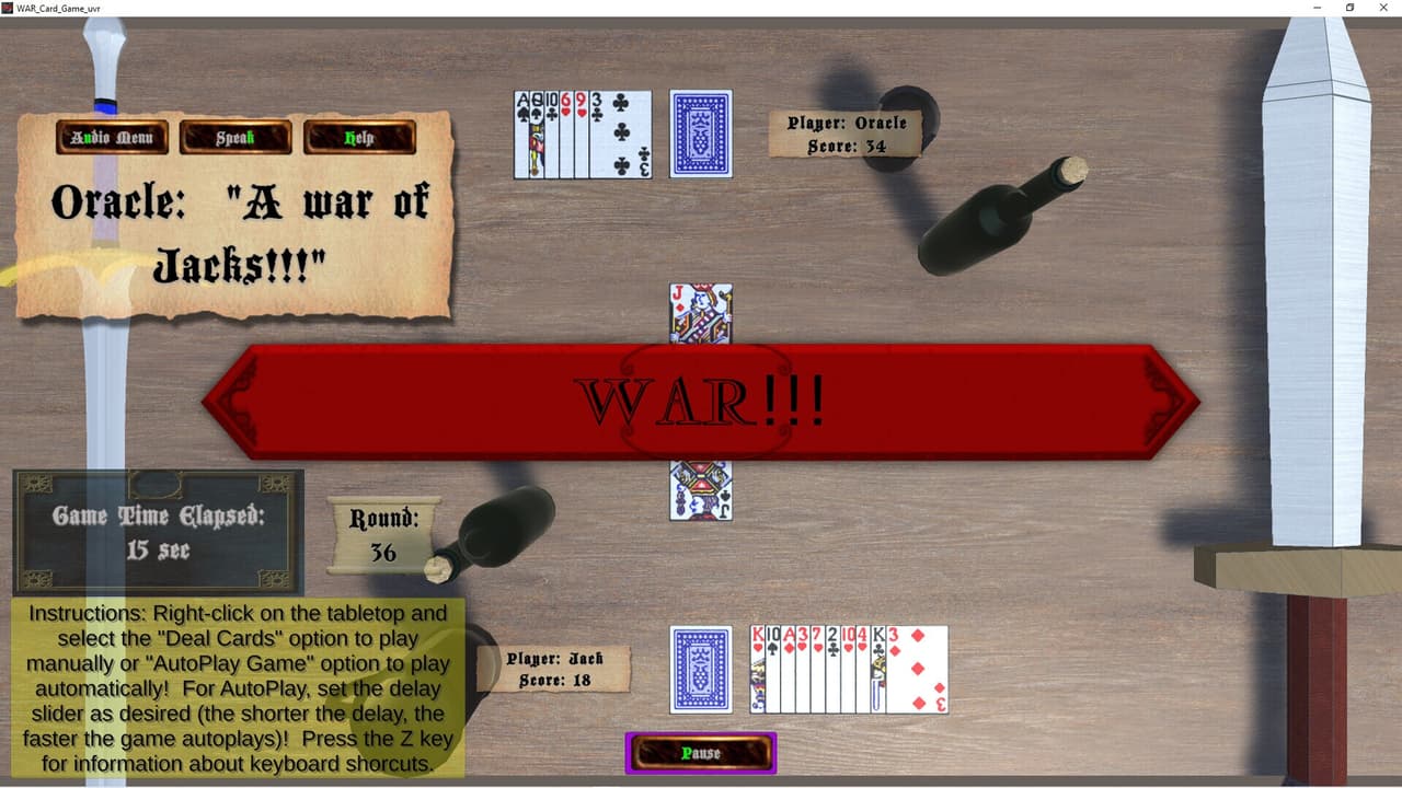 WAR Card Game_uvr screenshot 3