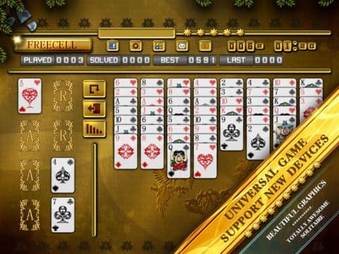 ACC Solitaire [ Freecell ] HD Free - Classic Card Cames for iPad & iPhone screenshot 2